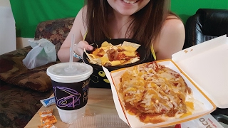 ASMR Taco Bell  Mexican Pizza  Relaxing Eating Sounds  Female Whispering  Southern Accent [upl. by Nwadahs]