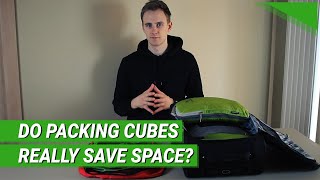 Do Packing Cubes Really Save Space  No Cubes vs Packing Cubes vs Compression Cubes Comparison [upl. by Gregorio]