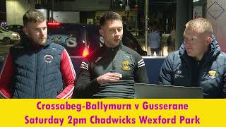 CrossabegBallymurn v Gusserane [upl. by Sivahc]