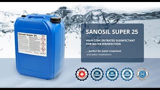 Sanosil Super 25  Water Disinfectant Concentrate [upl. by Luann]