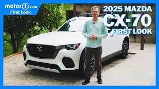 2025 Mazda CX70 First Look Debut  MidSize TwoRow Crossover [upl. by Nnylaehs]