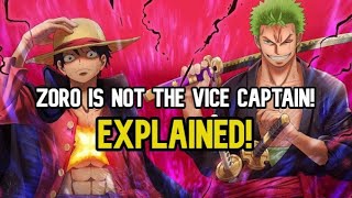 Odas Shocking Revelation Zoro Is The 2nd Strongest But Not Luffys Vice Captain [upl. by Siegfried]