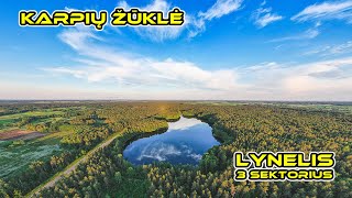 Karpių žvejyba Lynelio ežeras  3 sektorius Carp Fishing  Lynelis lake [upl. by Carlen297]