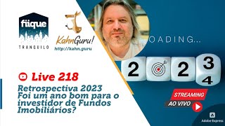 Live218  Bate papo com André Bacci  Retrospectiva 2023  Fiique Tranquilo [upl. by Aiekam]