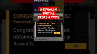 Diwali Special Redeem Code  FF Redeem Code Today  Today Redeem Code  Diwali Rewards Redeem Code [upl. by Brink]