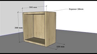 CURSO DE MELAMINA  AMOBLANDO CLASE Nº 1  Mueble basico [upl. by Gibb]