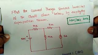 Super Position Theorem  problem 1  in Tamil [upl. by Nylareg]