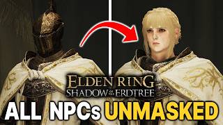 ELDEN RING All DLC NPC Faces without Helmets UNMASKED [upl. by Arodoeht]