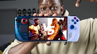 Steam Deck OLED vs Asus ROG Ally The King of PC Handhelds [upl. by Cosetta]