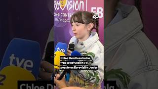 CHLOE DELAROSA y su 6 PUESTO en EUROVISIÓN JUNIOR  LOS40 [upl. by Yager]