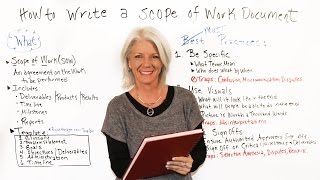 How to Write a Scope of Work Document  Project Management Training [upl. by Adamis]