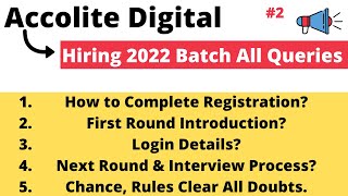 Accolite Digital Hiring Challenge All Queries Solved  Step By Step Registration  Assessment [upl. by Pamela528]