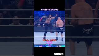 WrestleMania 38 full match Brock Lesnar versus Roman Reigns 2 World heavyweight championship match [upl. by Aneerol]