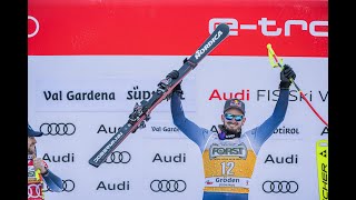 AUDI FIS Ski World Cup Val Gardena  57th Saslong Classic [upl. by Noskcaj]