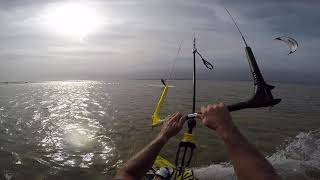 Kiteboarding on Moriches Inlet sandbar [upl. by Kathy]