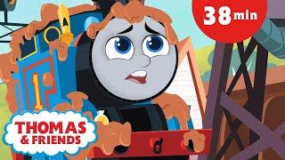 Thomas amp Friends All Engines Go Short Story Adventures  Muddy Thomas  More kids videos [upl. by Eaner300]