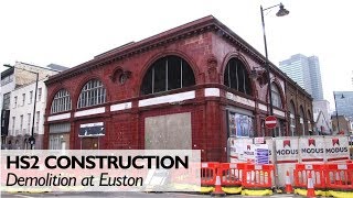 HS2 Euston Demolition Works [upl. by Mordy]