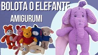 Elefante Bolota amigurumi passo a passo Elefante da turma do ursinho Pooh amigurumi [upl. by Denney374]