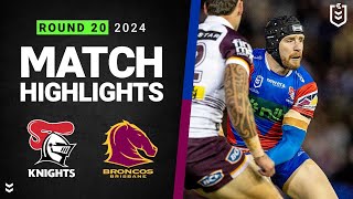 NRL 2024  Sharks v Knights  Match Highlights [upl. by Namdor]