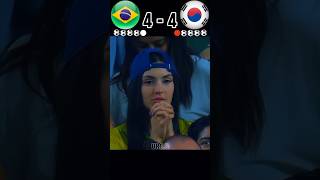 Brazil vs South Korea Penalty Shootout [upl. by Cayser]