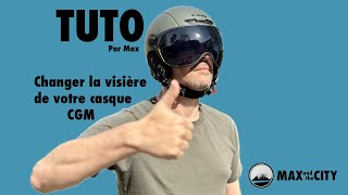 Tuto  comment changer la visière de son casque CGM Ebi [upl. by Macomber]