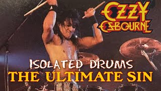 OZZY OSBOURNE  THE ULTIMATE SIN DRUMLINE ONLY ALBUM VERSION [upl. by Lundt]