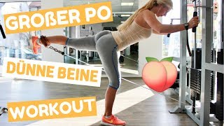 Großer Po amp dünne Beine Workout I Beinfett abnehmen  Po aufbauen I Dyedblondpony [upl. by Tisman]