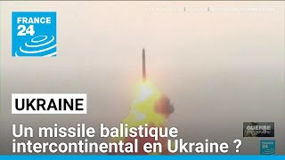 LUkraine accuse Moscou de lavoir frappée avec un missile balistique intercontinental [upl. by Hagile816]