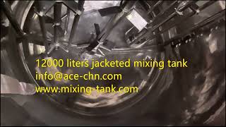 12000 liters jacketed mixing tank with high shear mixer [upl. by Lissak]