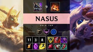 Nasus Top vs Gnar Godlike  EUW Master Patch 1416 [upl. by Nama]