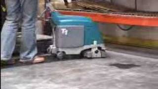 Tennant T1 Floor Scrubber Video from PowerVac [upl. by Klina]