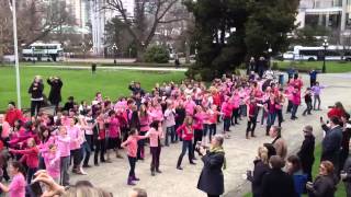 Pink Shirt Day 2012 in Victoria BC [upl. by Brathwaite]