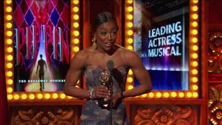 Acceptance Speech Patina Miller 2013 [upl. by Sitrik]