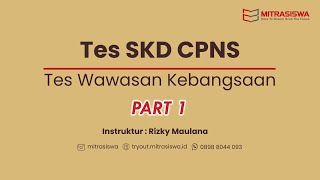 SKD KEDINASAN  WAWASAN KEBANGSAAN  PART 1 [upl. by Ilanos]