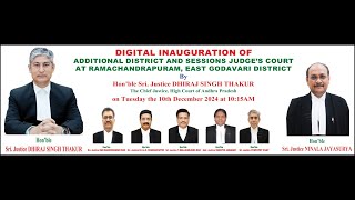 DIGITAL INAUGURATION OF ADDITIONAL DISTRICT COURT AT RAMACHANDRAPURAM [upl. by Ear]