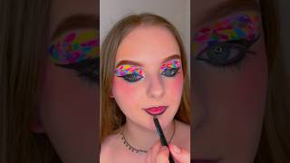 splotchy eye makeup tutorial 🌈 [upl. by Knudson]