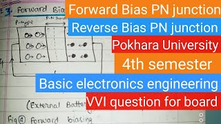 Forward Bias PN junction Reverse BiasBEE  pokhara university  4th sem BEE  Deepa Gupta [upl. by Bell901]