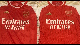 Arsenal FC  Authentic vs Replica Jersey Review From Soccer Deal Shop [upl. by Wertz]