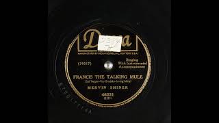 Francis the Talking Mule  Mervin Shiner 1950 [upl. by Scheider233]