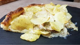 PIZZA RUSTICA CARCIOFI PATATE CHIPS E CIPOLLE  FoodVlogger [upl. by Bourgeois]