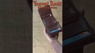 Double wallet handmadeleatherwallet customwallet leathercraft wallet craftedleather handmade [upl. by Manning956]