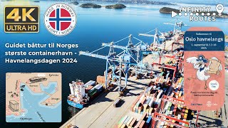 Oslo Havn Guidet båttur til Norges største containerhavn  Havnelangs Sø 1 Sep 2024 oslo norway [upl. by Adnahcal]