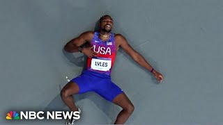 Noah Lyles wins bronze in the 200 meters then reveals he has Covid [upl. by Dorina]