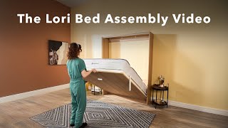 How to Assemble The Lori Bed  Murphy Bed  Wall Bed [upl. by Aisanat418]