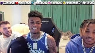 Adin Ross amp Blueface and DDG Freestyle EPIC [upl. by Benjie]