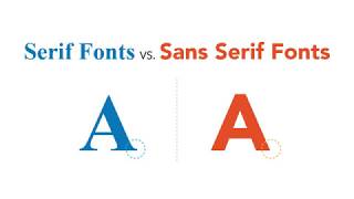 Serif vs Sans Serif Fonts Whats the difference [upl. by Yalhsa]