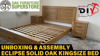 Eclipse Solid OAK Kingsize Bed Assembly stepby step tutorial  Oak Bed Assembly OakFurnitureTV [upl. by Bryn817]