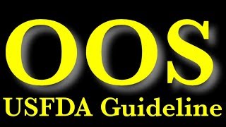 OOS guideline USFDA  PhaseI Laboratory Investigation  Decoded first time on YouTube  Part1 [upl. by Cyprio217]