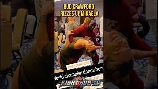 Terence Crawford SAUVE dance moves with Mikaela Mayer [upl. by Ede467]