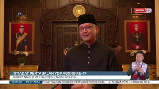 SAR  Berita Perdana RTM sempena istiadat pertabalan KDYMM SPB YDA Agong ke 17 [upl. by Inness]